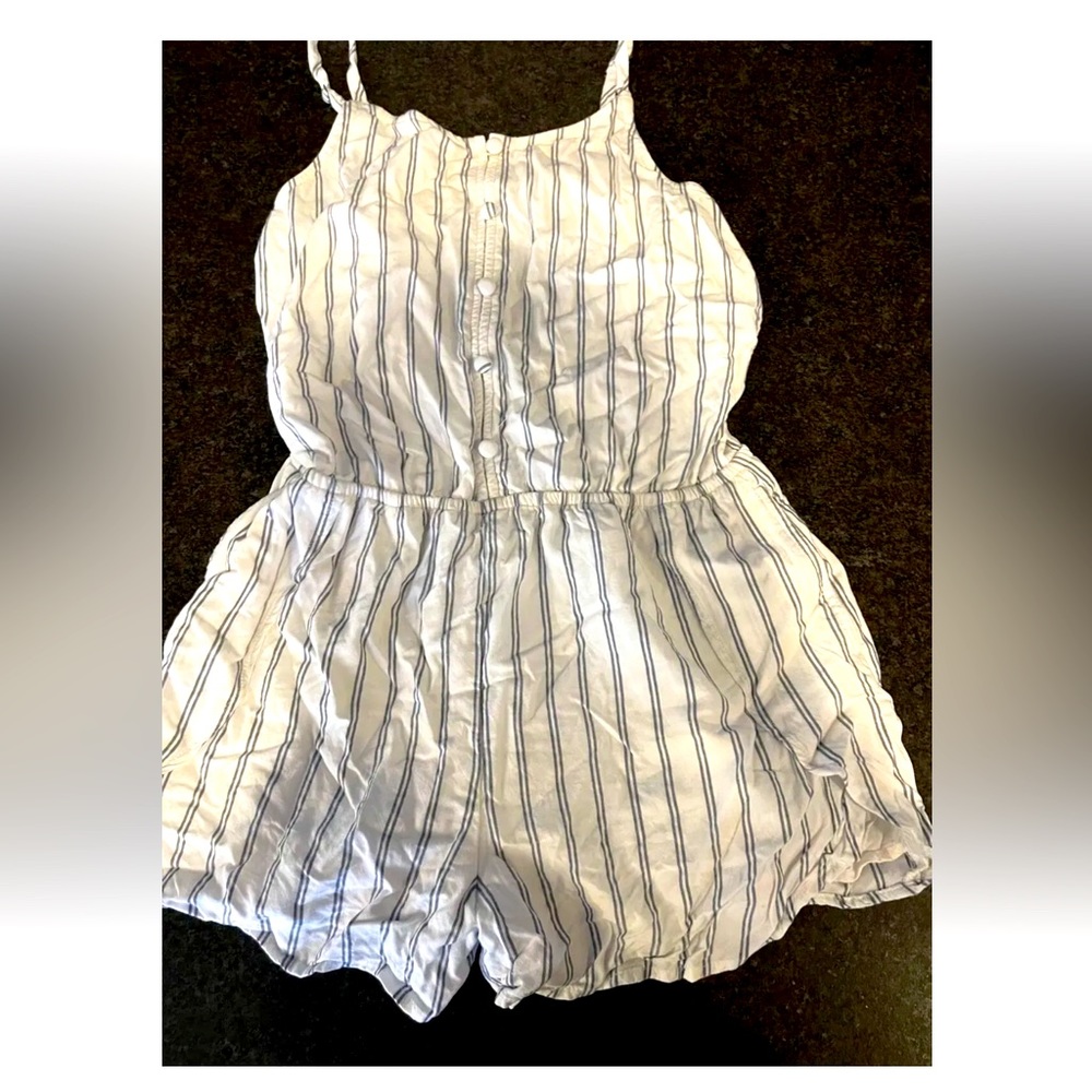 Abercrombie kids striped romper 13/14